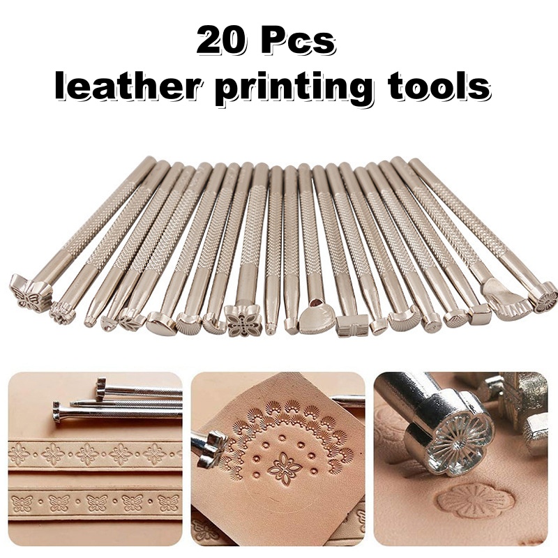 Leatherwork Beginner - 20Pcs Leather Stamping Tools Leather Working