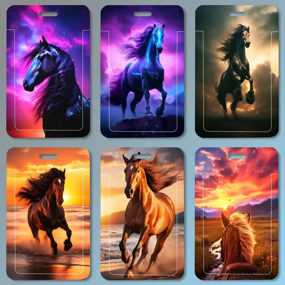 Wildes Leatherwork - Black And White Wild Horses ID