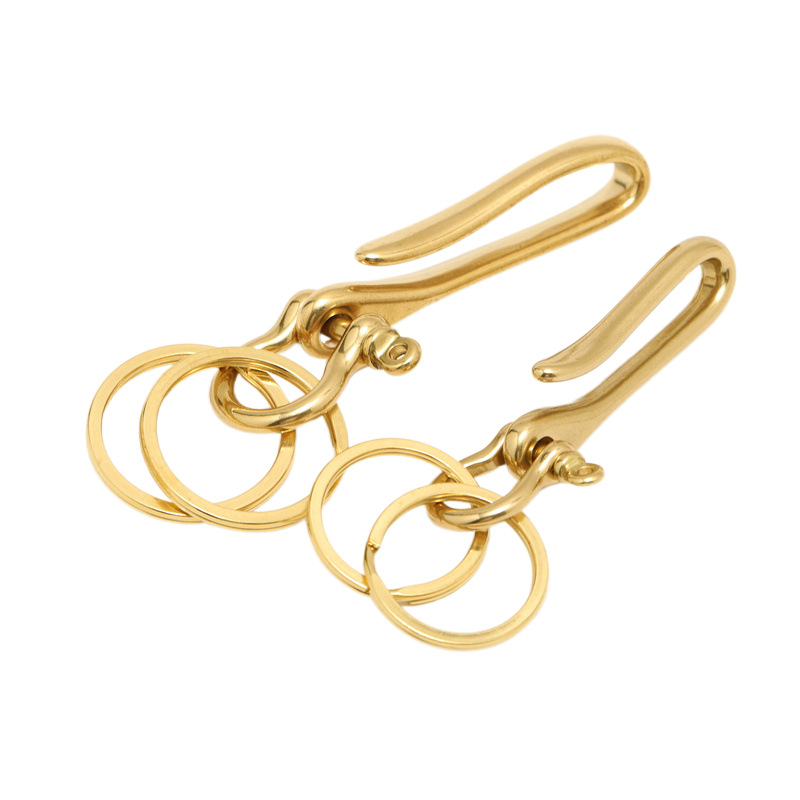 Leatherwork Hardware - Brass Cloth Hook U-Shaped Key Hanging