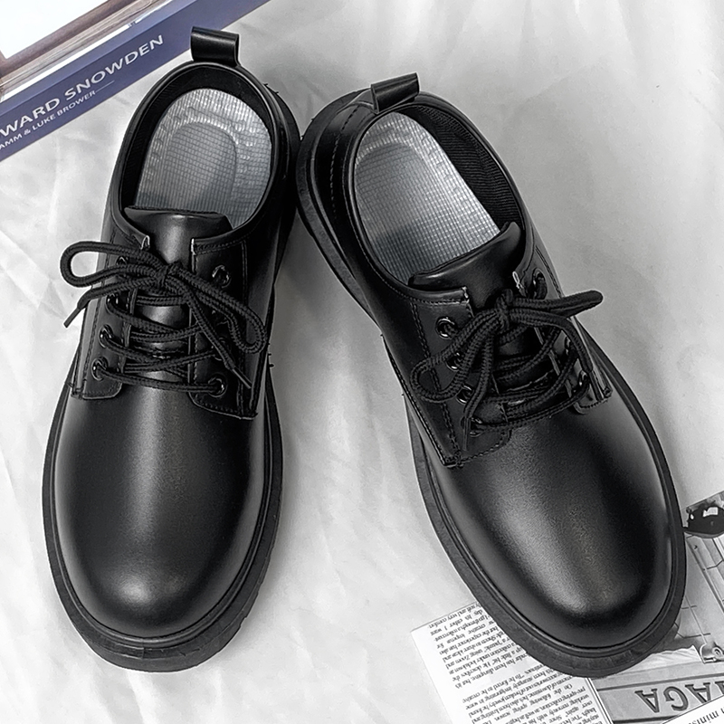 Leather Work Oxfords - Men's Leather Shoes Casual Comfort Lace
