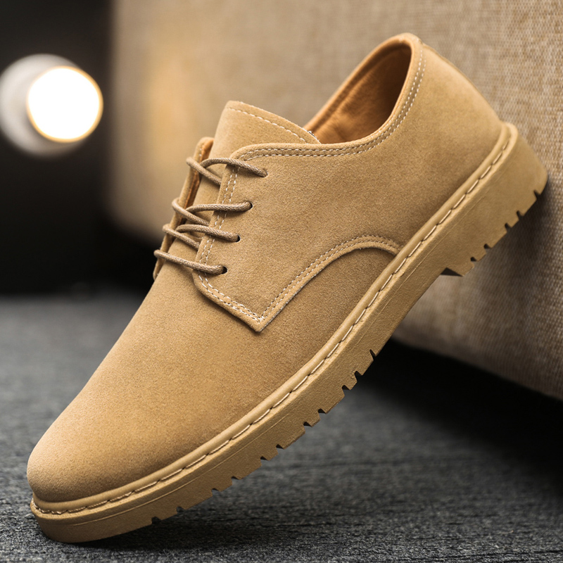 Leather Work Oxfords - Luxury Brand Mens Casual Shoes Black