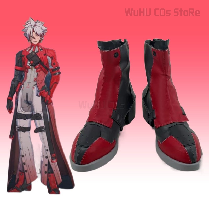 Leather Work Pants - Game Wuthering Waves Scar Cosplay Shoes