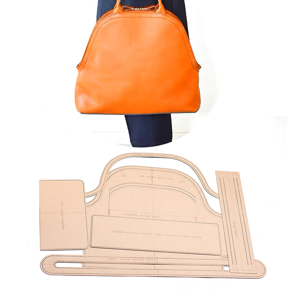 Leatherwork Templates - diy Leather kraft shell handbag kraft