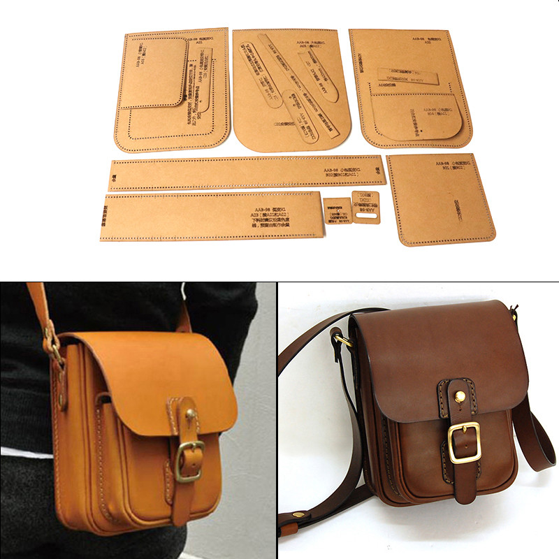 DIY Leather Craft Shoulder Bag - огляд і ціна Leatherwork Templates