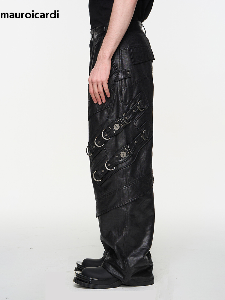 Mauroicardi Spring Autumn Cool - огляд і ціна Leather Work Pants