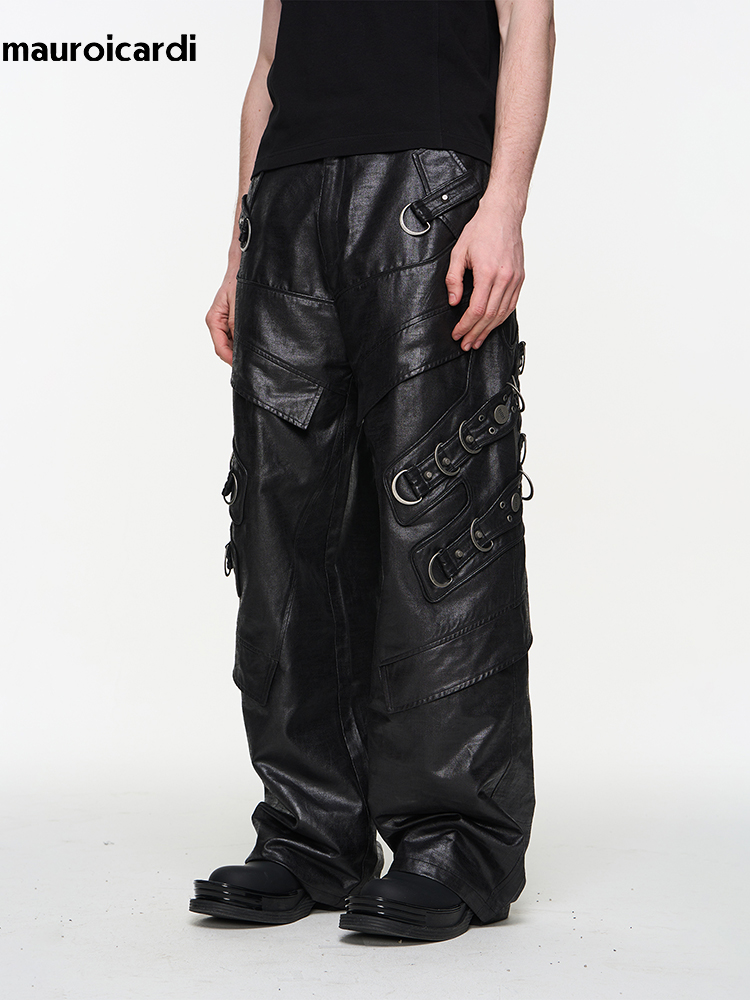 Mauroicardi Spring Autumn Cool - огляд і ціна Leather Work Pants