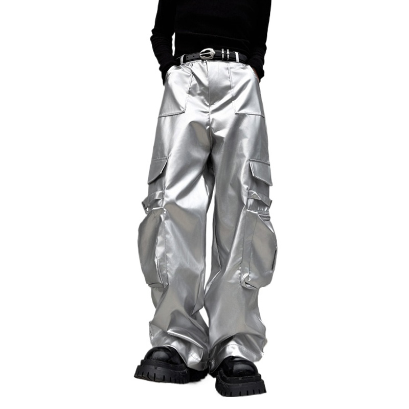 Silver Leather Pant Men Street - огляд і ціна Leather Work Pants