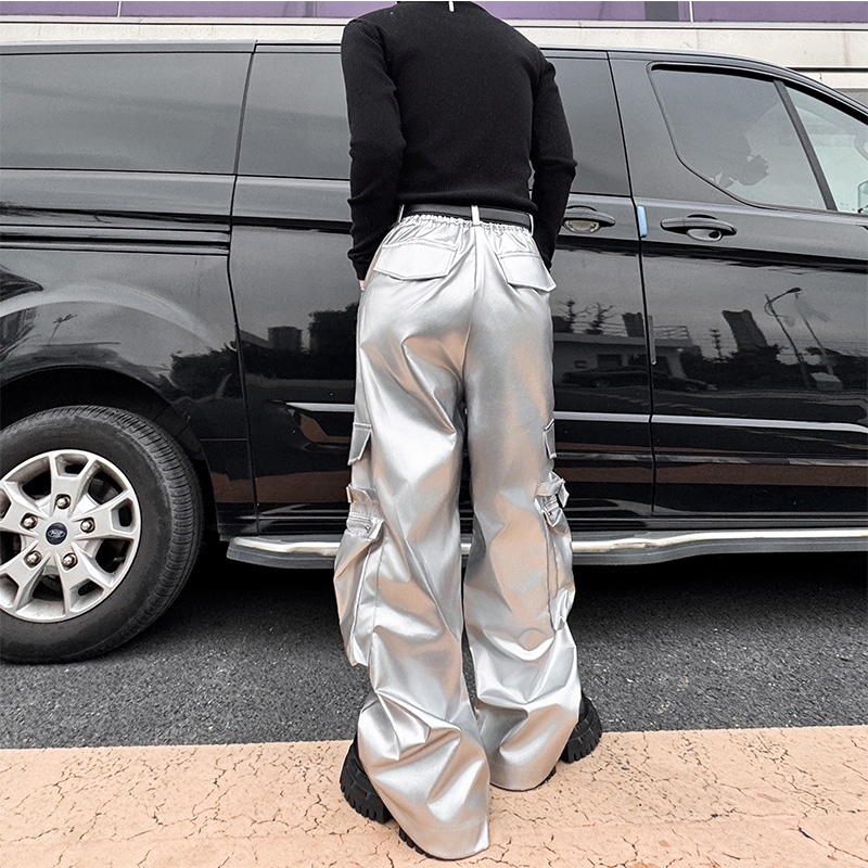 Silver Leather Pant Men Street - огляд і ціна Leather Work Pants