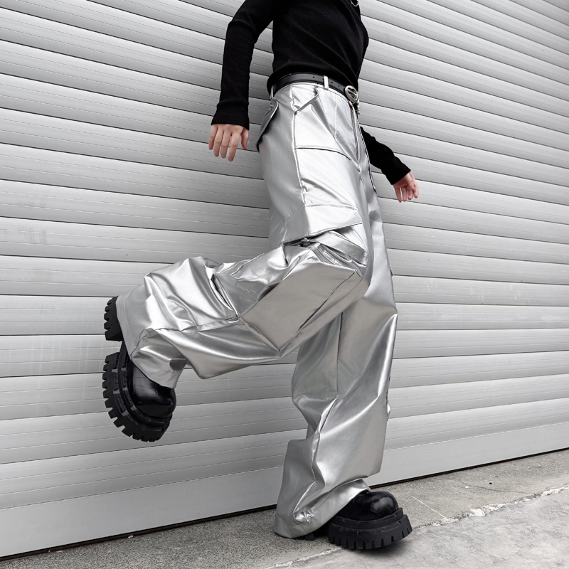 Silver Leather Pant Men Street - огляд і ціна Leather Work Pants