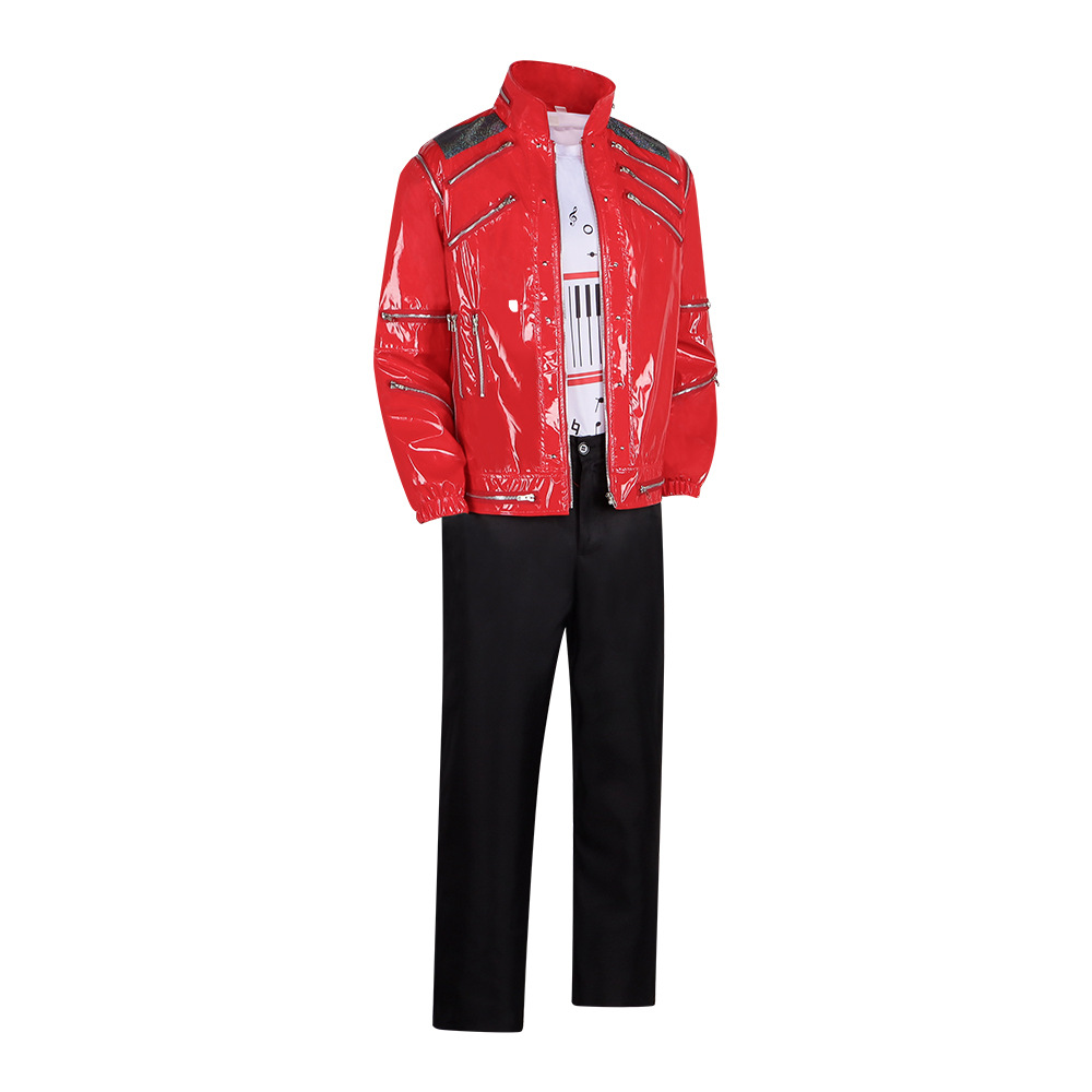 Men Red Leather Jacket Michael - огляд і ціна Leather Work Pants