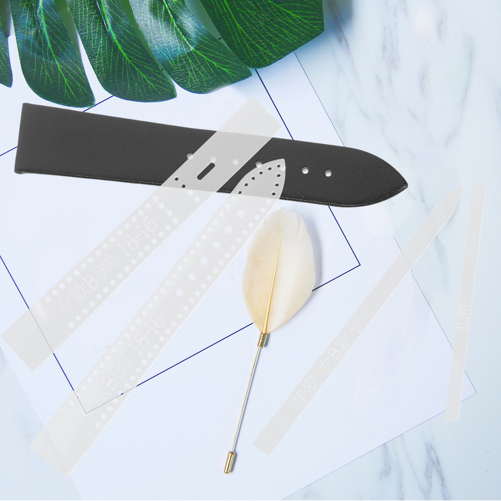 8Pcs Acrylic Watchband Templat - огляд і ціна Leatherwork Templates