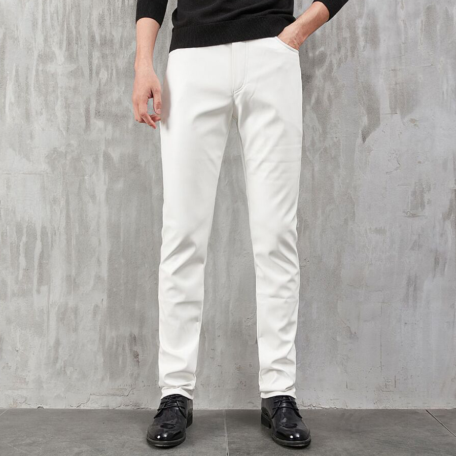Men's Leather Pants Skinny Fit - огляд і ціна Leather Work Pants