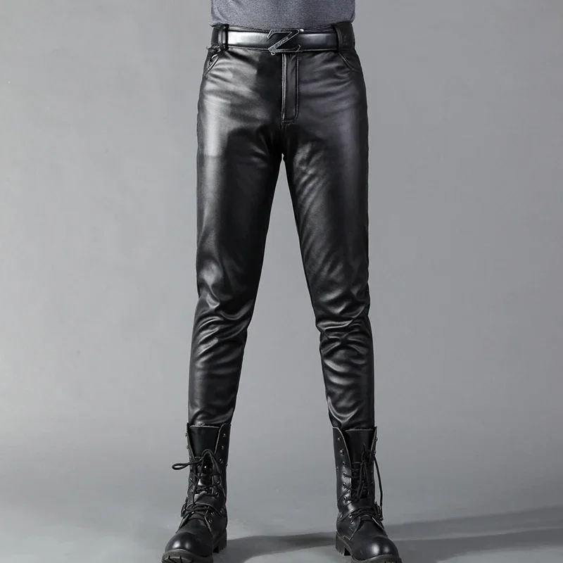 Men's Leather Pants Skinny Fit - огляд і ціна Leather Work Pants