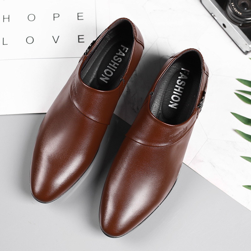 Men PU Leather Shoes Formal Dr - огляд і ціна Leather Work Oxfords