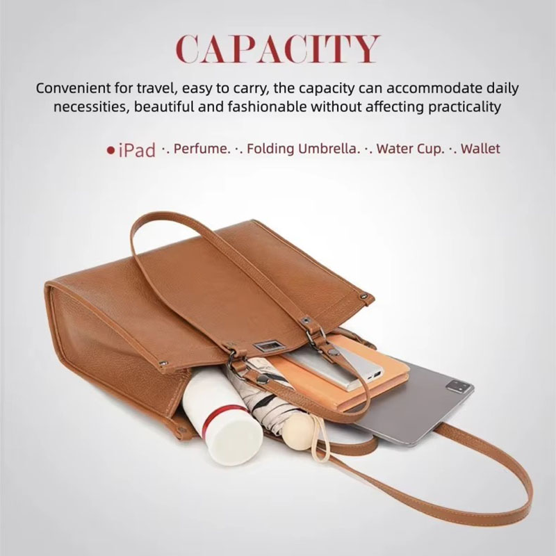 Women Large Capacity Tote Bag  - огляд і ціна Leather Work Handbags For Women