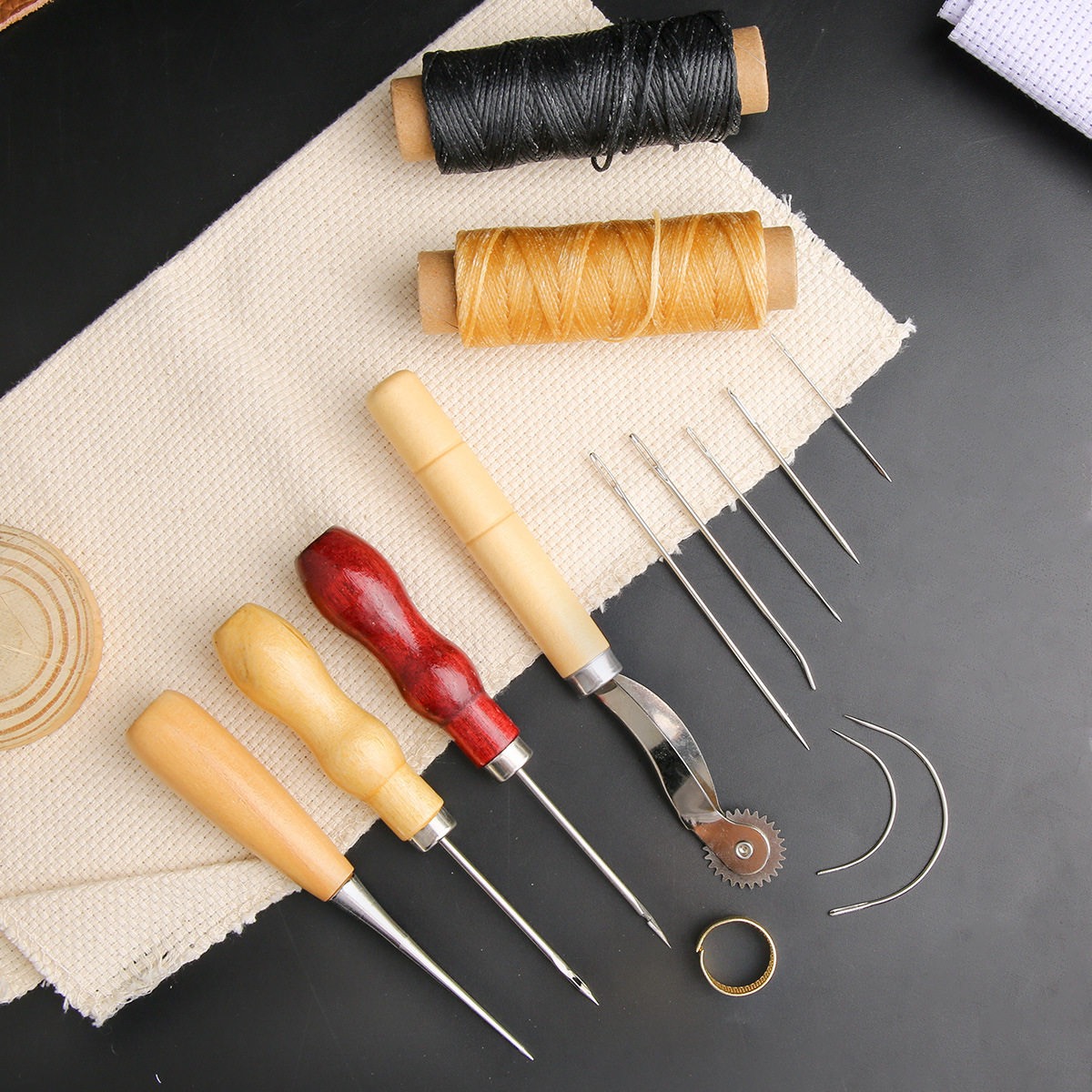 13 Pcs Leather Sewing Set Hand - огляд і ціна Leatherwork Awl