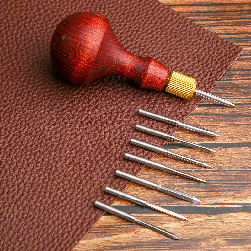 1Set DIY Leather Punch Awl Woo - огляд і ціна Leatherwork Awl