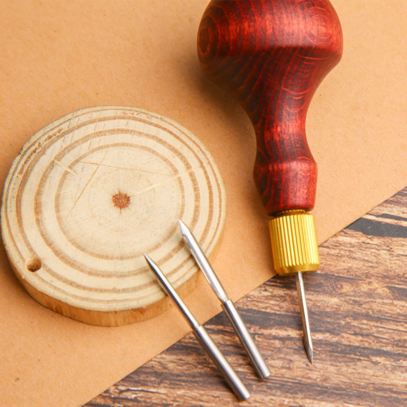 1Set DIY Leather Punch Awl Woo - огляд і ціна Leatherwork Awl