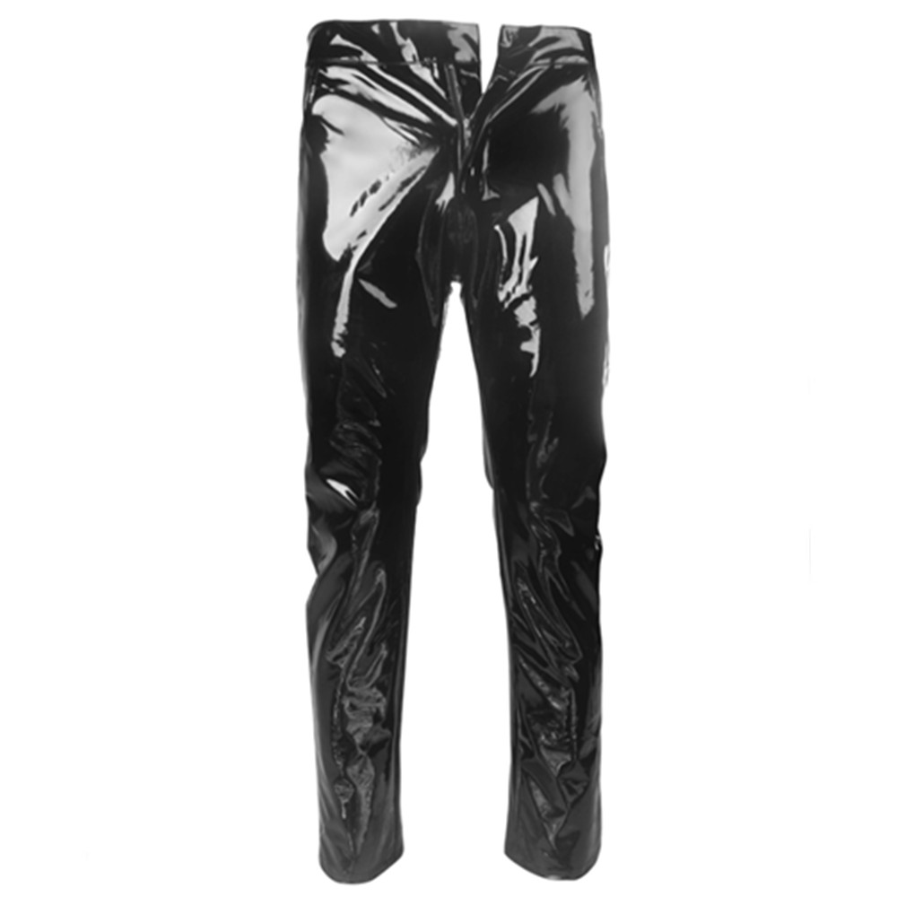 Shiny PVC Latex Trousers Men M - огляд і ціна Leather Work Pants