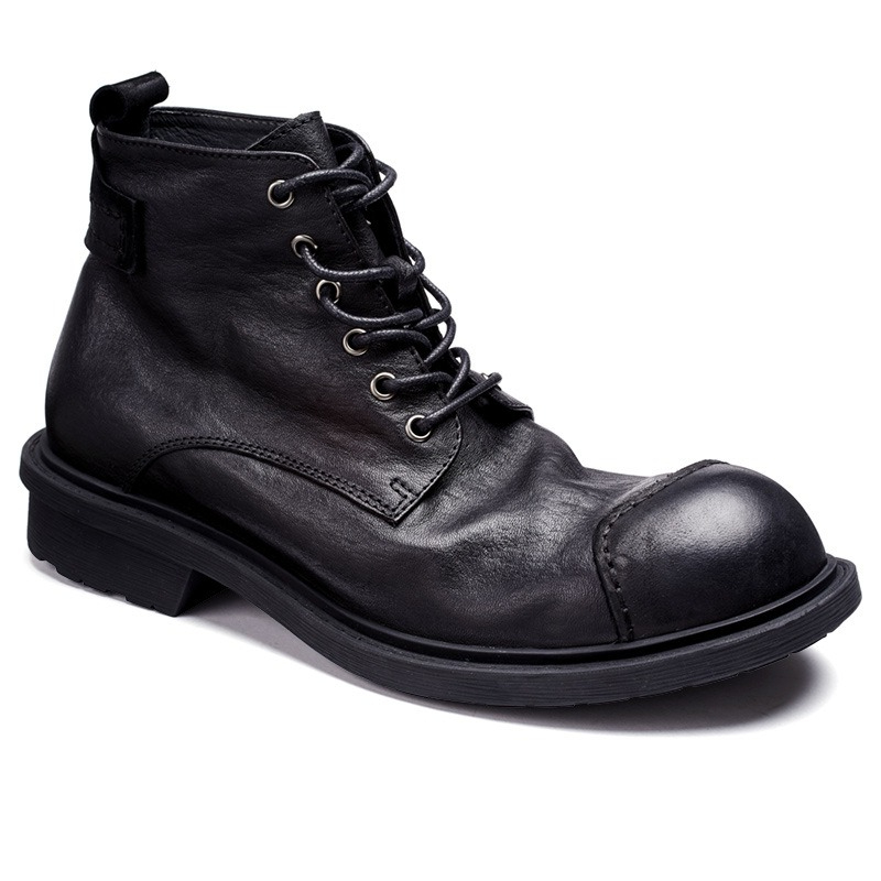 Big-headed Men's Retro Work Bo - огляд і ціна Leather Work Oxfords