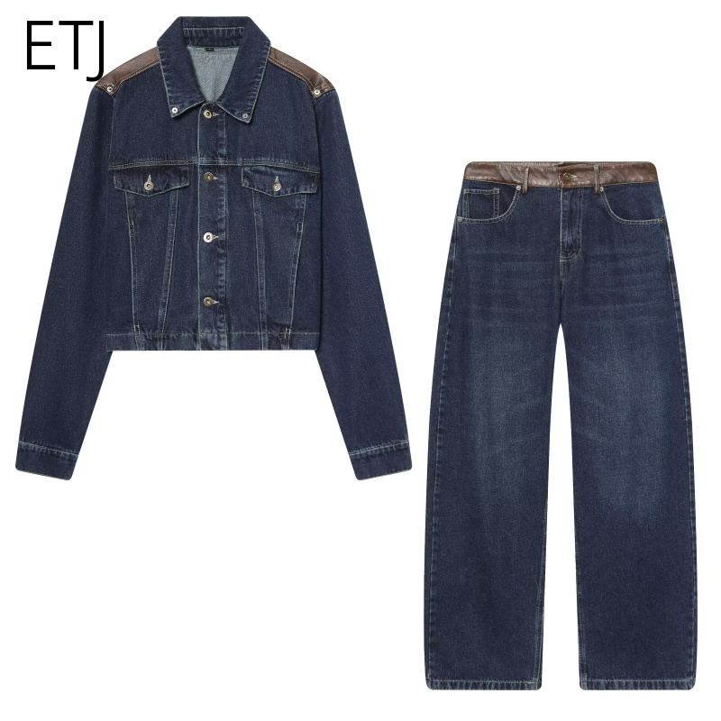 ETJ Women's Denim Jacket & Jea - огляд і ціна Leather Work Pants