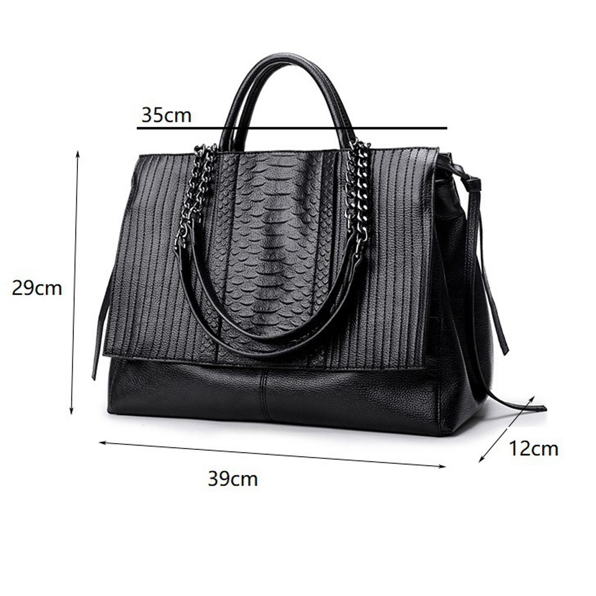 Elegant Tote Bag With Zipper,  - огляд і ціна Leather Work Handbags For Women