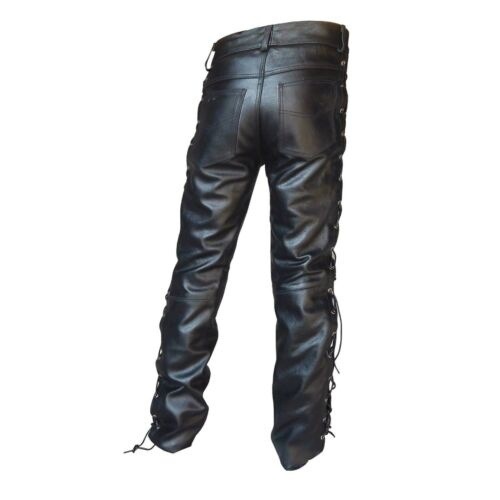 Medieval Pants Men Gothic Long - огляд і ціна Leather Work Pants