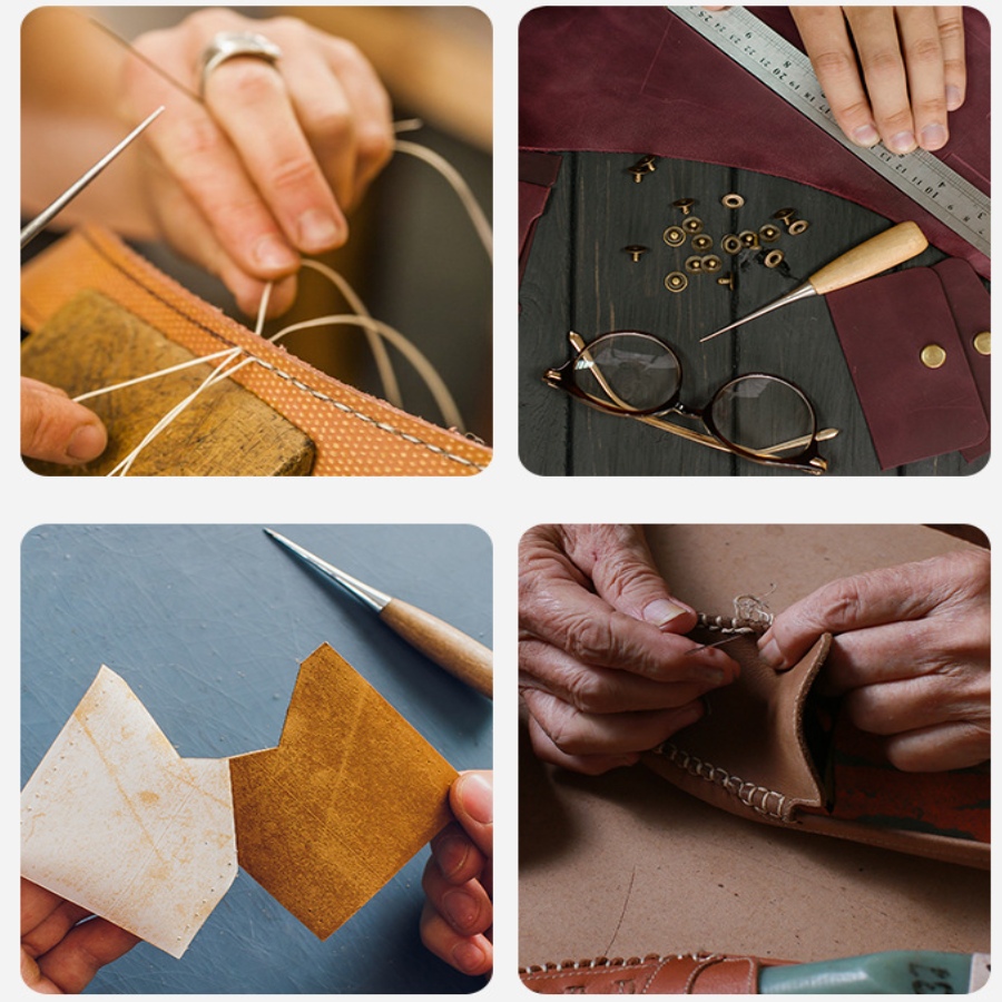 2pcs Leather Hand Stitching Aw - огляд і ціна Leatherwork Awl