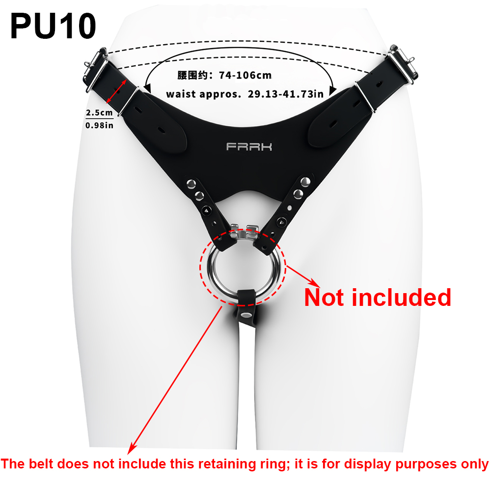 NSFU Black/Red Male Chastity B - огляд і ціна Leather Work Pants