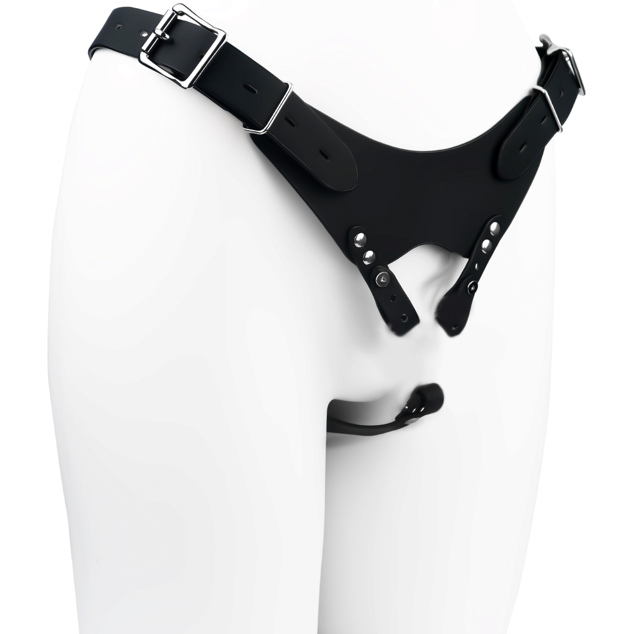 NSFU Black/Red Male Chastity B - огляд і ціна Leather Work Pants