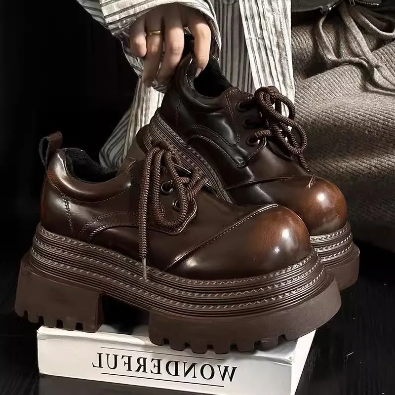Women Retro Loafers 2025 Sprin - огляд і ціна Leather Work Oxfords