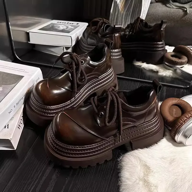 Women Retro Loafers 2025 Sprin - огляд і ціна Leather Work Oxfords